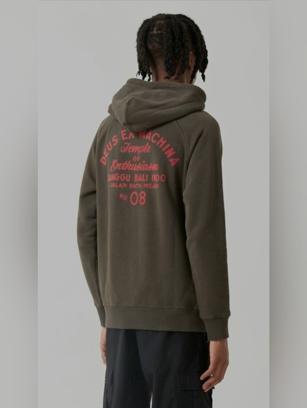 Deus Ex Machina Sunbleached Enthusiasm Beluga Green Graphic Hoodie Sweatshirt-S - Picture 13 of 13